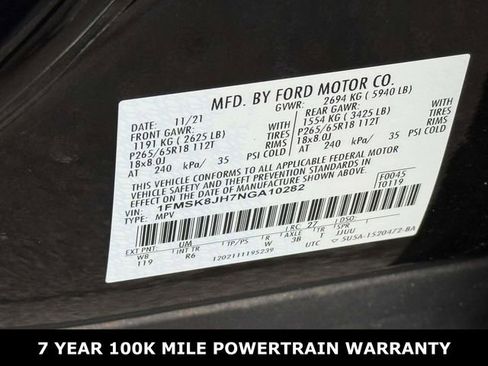 Used 2022 Ford Explorer Timberline AWD/4WD image 30