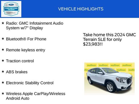 Used 2024 GMC Terrain SLE AWD/4WD image 18