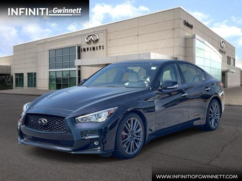 Used 2023 INFINITI Q50 Red Sport 400 w/ Black Opal Edition image 1