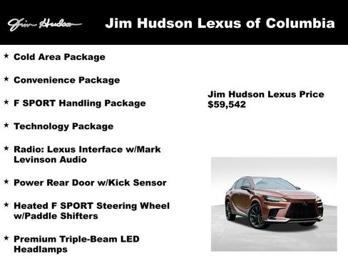 Certified 2024 Lexus RX 350 F Sport w/ Convenience Package AWD/4WD image 4
