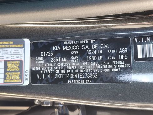 New 2026 Kia K4 LXS image 25