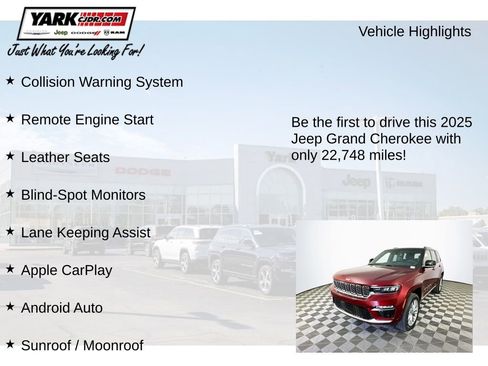 Certified 2025 Jeep Grand Cherokee Summit AWD/4WD image 12