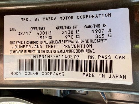 Used 2017 MAZDA MAZDA3 Grand Touring w/ Premium Equipment Package FWD image 50