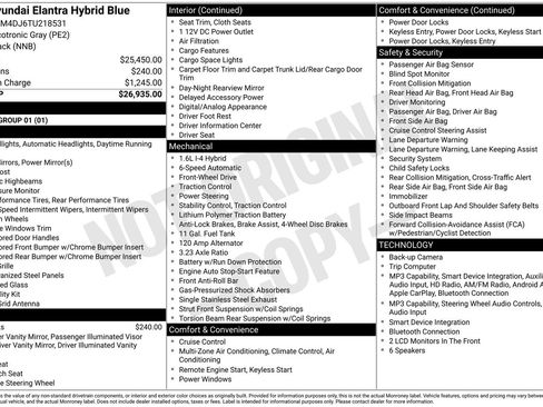 New 2026 Hyundai Elantra Hybrid FWD image 1