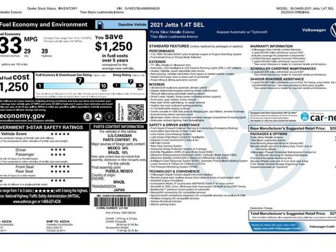 Used 2021 Volkswagen Jetta SEL FWD image 4