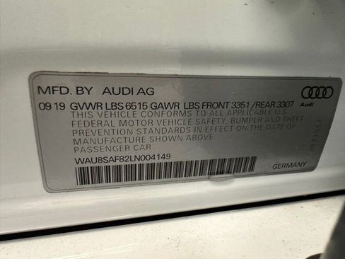 Used 2020 Audi S8 L w/ Full Leather Package image 57