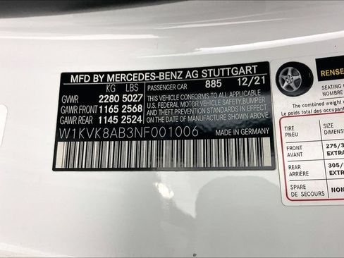 Certified 2022 Mercedes-Benz SL 55 AMG 4MATIC image 26