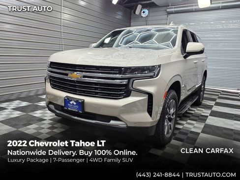 Used 2022 Chevrolet Tahoe LT w/ Luxury Package AWD/4WD image 1