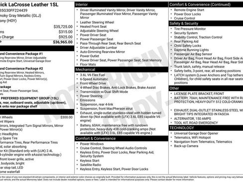 Used 2015 Buick LaCrosse Leather FWD image 2
