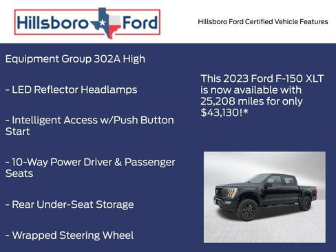 Certified 2023 Ford F150 XLT w/ Equipment Group 302A High AWD/4WD image 13
