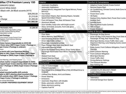 Used 2023 Cadillac CT4 Premium Luxury w/ Climate Package image 4