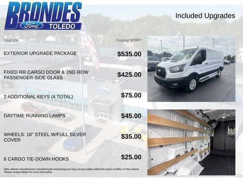 Used 2025 Ford Transit 250 Low Roof w/ Exterior Upgrade Package RWD image 6
