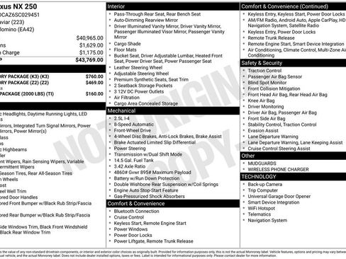 Used 2025 Lexus NX 250 FWD w/ Accessory Package (K3) image 6