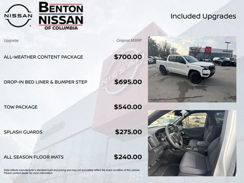 New 2026 Nissan Frontier SV w/ All-Weather Content Package AWD/4WD image 7