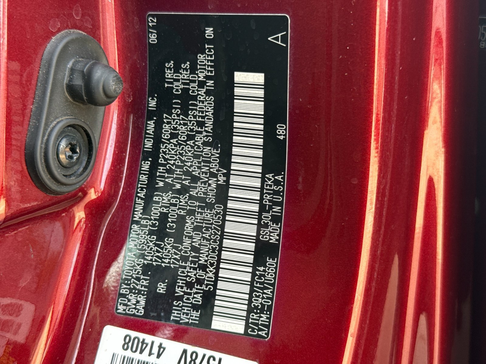 Used 2012 Toyota Sienna LE FWD image 26