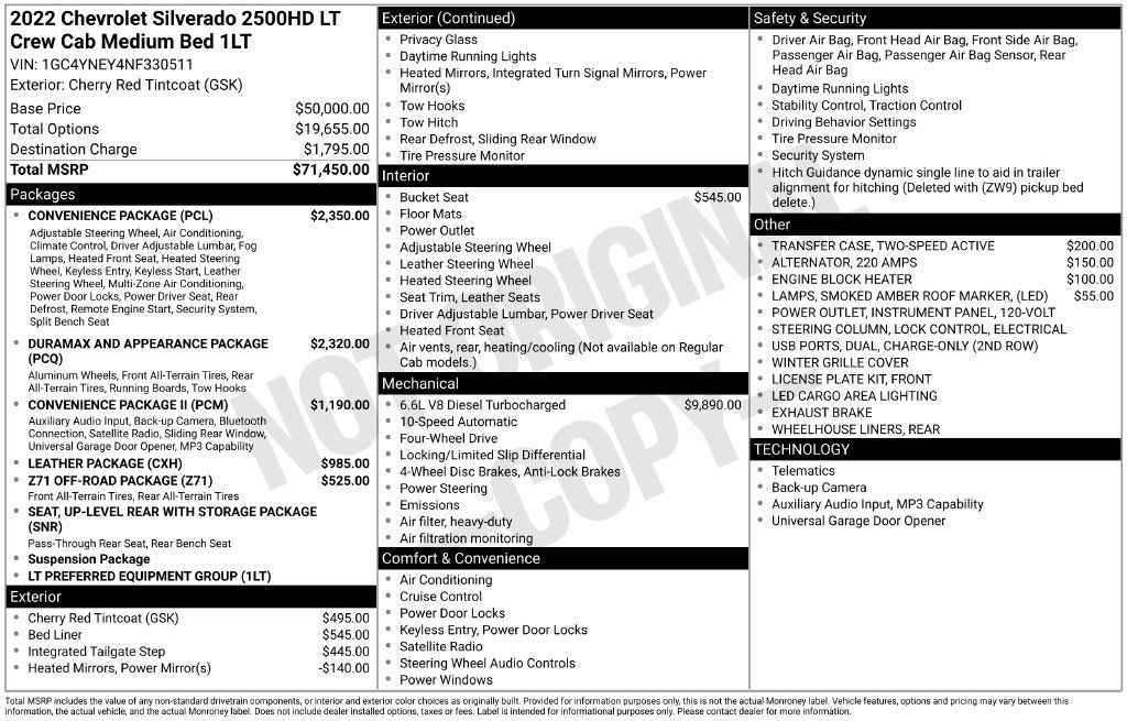 Used 2022 Chevrolet Silverado 2500 LT w/ Convenience Package AWD/4WD image 36