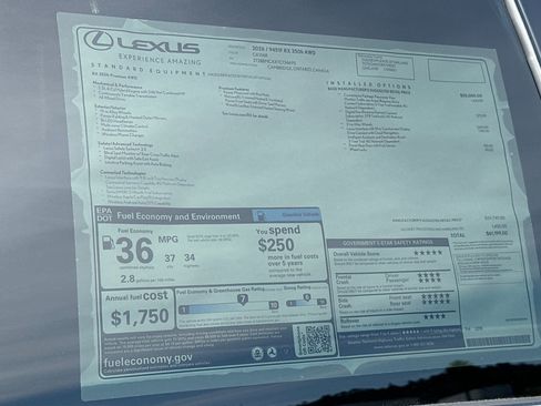 New 2026 Lexus RX 350h AWD/4WD image 29