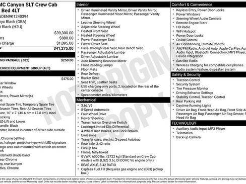 Certified 2019 GMC Canyon SLT w/ Trailering Package AWD/4WD image 4