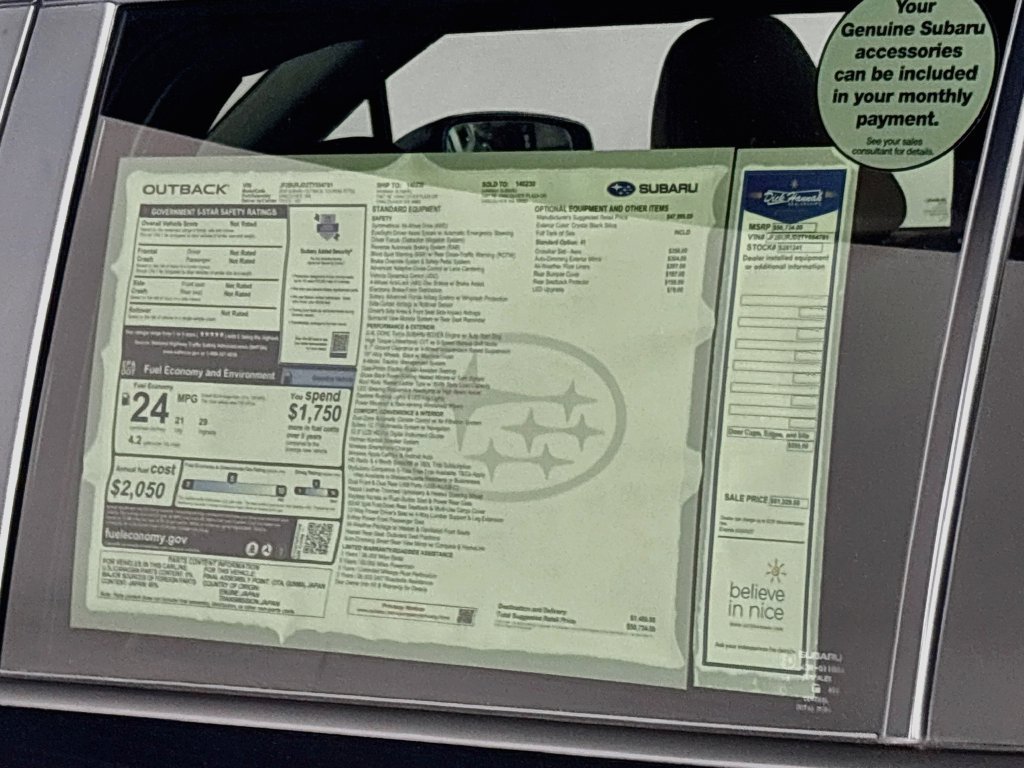 New 2026 Subaru Outback Touring XT AWD/4WD image 25
