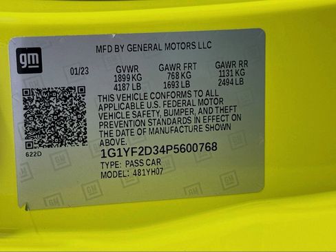 Used 2023 Chevrolet Corvette Z06 w/ Stealth Interior Trim Package RWD image 34