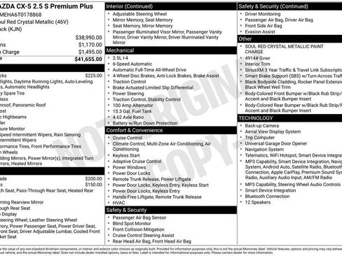 New 2026 MAZDA CX-5 2.5 S w/ Premium Plus Package AWD/4WD image 37
