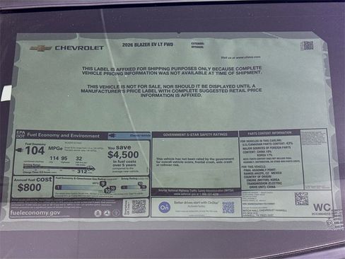 New 2026 Chevrolet Blazer EV LT image 20