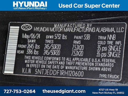 Used 2024 Hyundai Santa Cruz Limited image 42