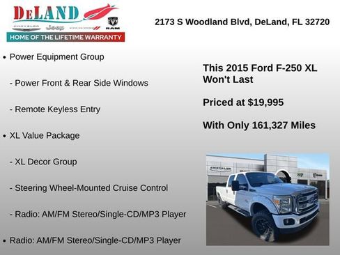 Used 2015 Ford F250 XL w/ Power Equipment Group image 3