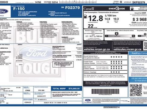 Used 2025 Ford F150 XLT w/ Equipment Group 301A Standard AWD/4WD image 35