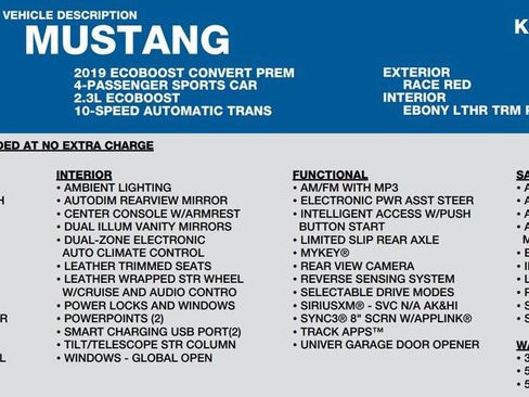 Used 2019 Ford Mustang Premium image 16