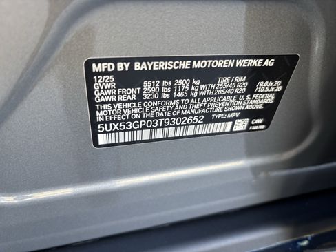 Used 2026 BMW X3 xDrive30i w/ Convenience Package AWD/4WD image 37