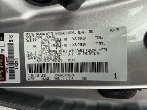 Used 2026 Toyota Tundra SR5 w/ SR5 Premium Package RWD image 36