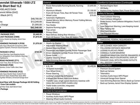 Used 2019 Chevrolet Silverado 1500 LTZ w/ LTZ Plus Package image 2