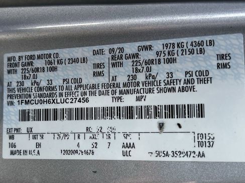 Used 2020 Ford Escape SEL FWD image 37