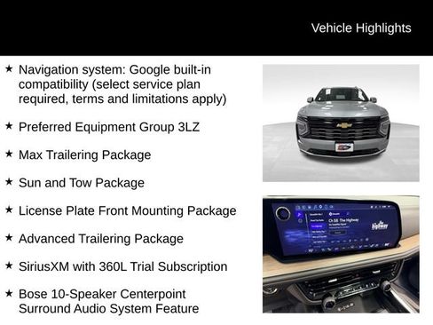 Certified 2025 Chevrolet Tahoe High Country w/ Sun And Tow Package AWD/4WD image 16