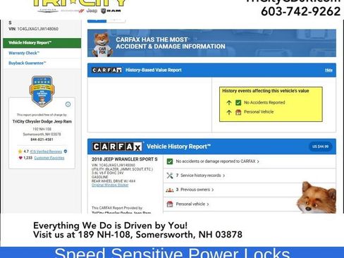 Used 2018 Jeep Wrangler Sport image 11