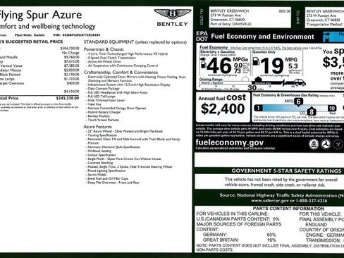 New 2026 Bentley Flying Spur Azure image 10