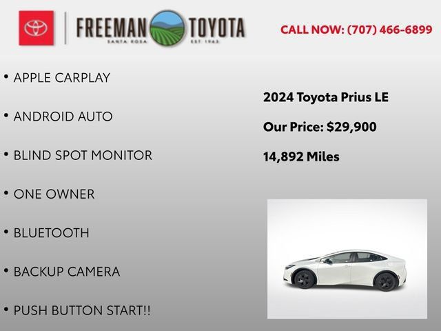 Used 2024 Toyota Prius LE FWD image 5