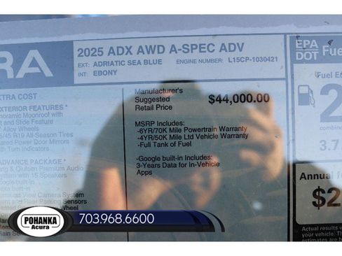 New 2025 Acura ADX A-Spec AWD/4WD image 40