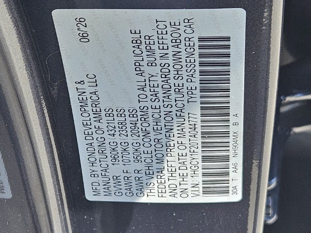 New 2026 Honda Accord LX image 17