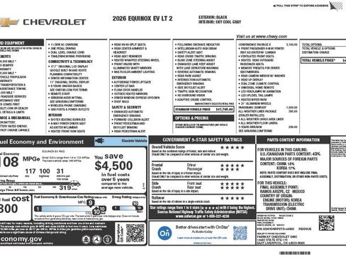 New 2026 Chevrolet Equinox EV LT image 4