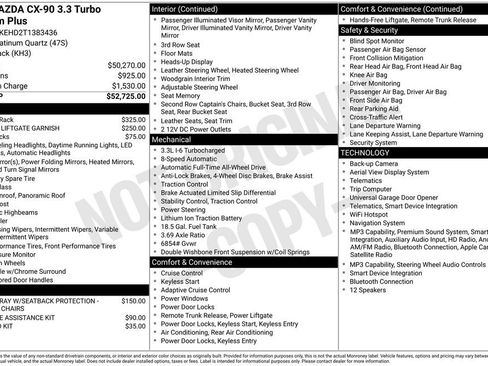 New 2026 MAZDA CX-90 3.3 Turbo w/ Premium Plus Pkg AWD/4WD image 39