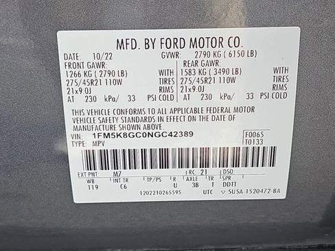 Used 2022 Ford Explorer ST w/ Equipment Group 401A image 39