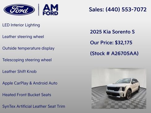 Used 2025 Kia Sorento S w/ Panoramic Sunroof Package AWD/4WD image 18