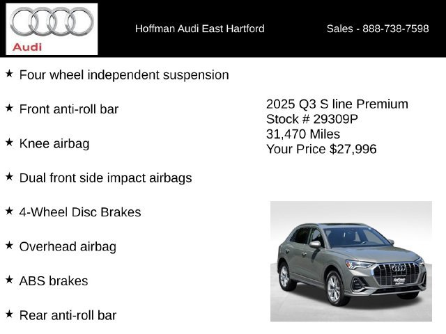 Used 2025 Audi Q3 2.0T Premium AWD/4WD image 30
