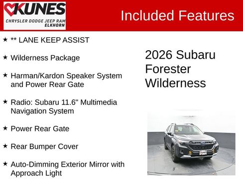 Used 2026 Subaru Forester Wilderness w/ Wilderness Package AWD/4WD image 3