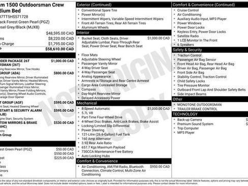 Used 2017 RAM 1500 Outdoorsman image 7