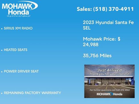 Used 2023 Hyundai Santa Fe SEL AWD/4WD image 4