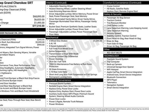 Used 2020 Jeep Grand Cherokee SRT image 42