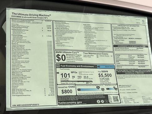 Used 2025 BMW i4 xDrive40i w/ Premium Package AWD/4WD image 29